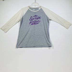 The‎ North Face Women's Escape Artist Baseball Style 3/4 Sleeve Shirt Size M